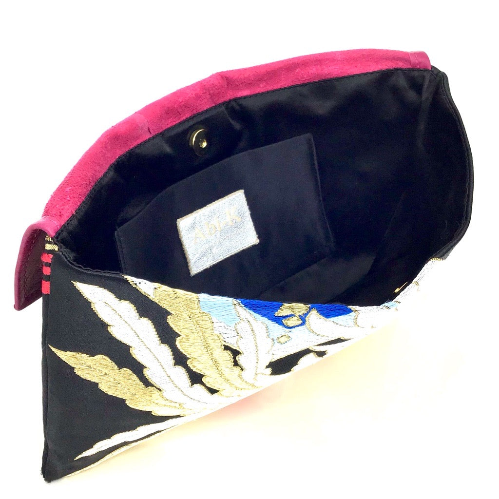 Anna Clutch ‘Abstract Feathers’