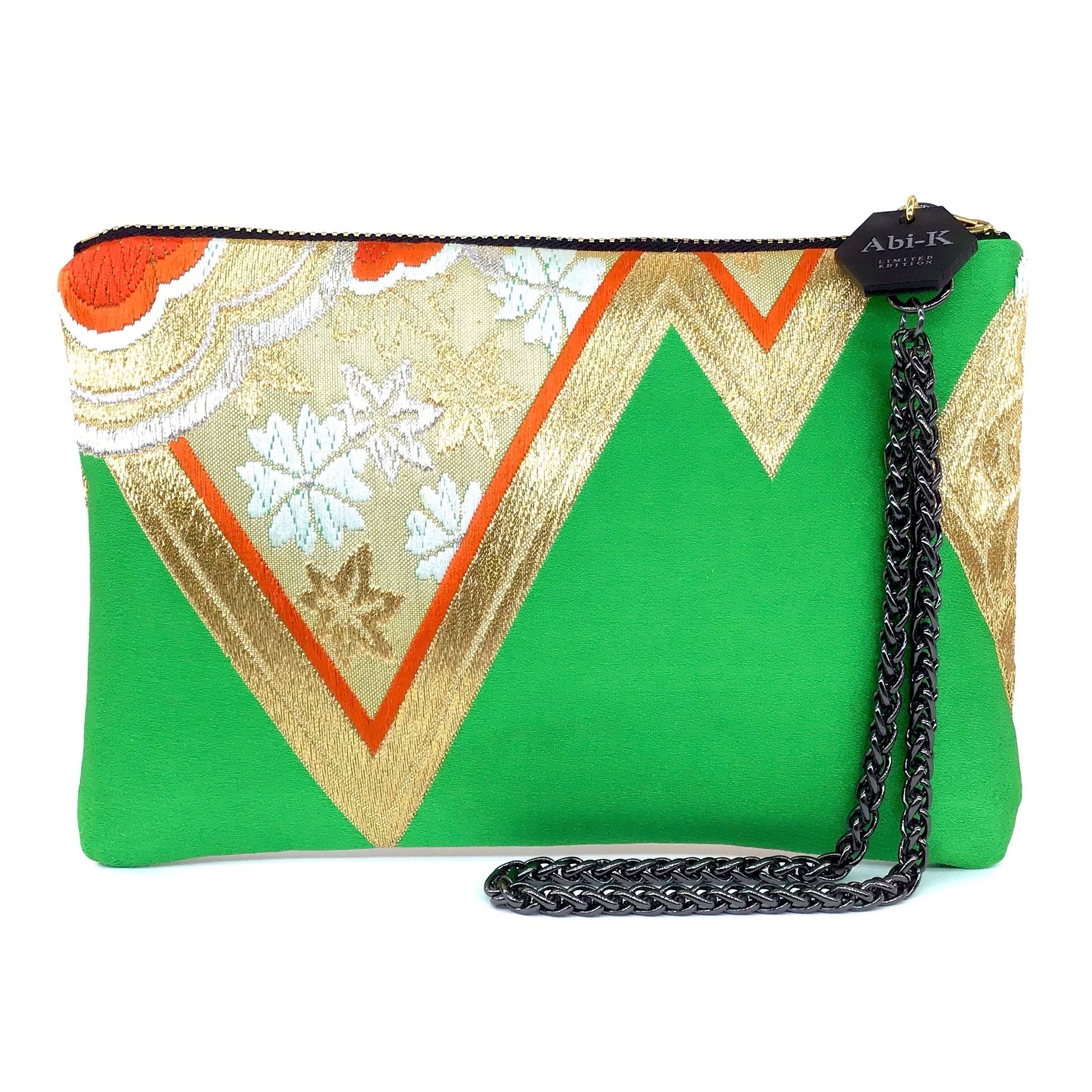 Carolyn Purse Green Orange Flowers 3 3 Abi K